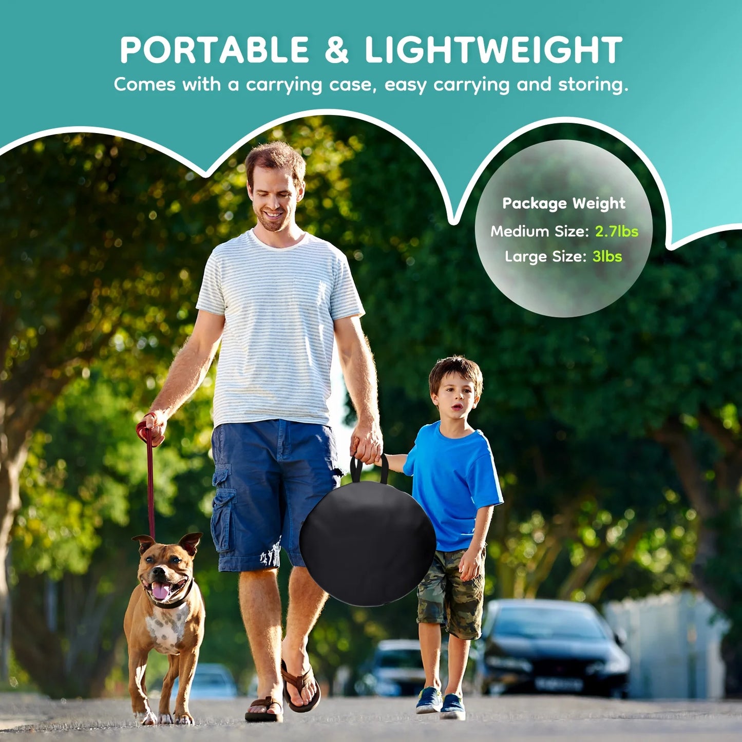 Pet Playpen, Foldable Portable Dog Cat Playpens Exercise Kennel Tent, Removable Shade Cover, Indoor Outdoor Travel Camping Use(L)